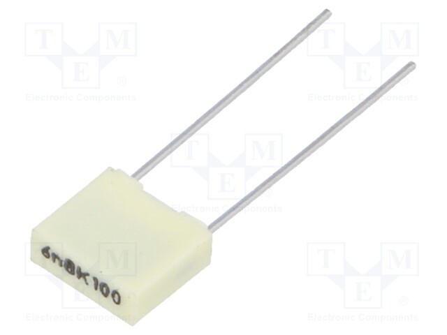 Capacitor: polyester; 6.8nF; 63VAC; 100VDC; Pitch: 5mm; ±10%