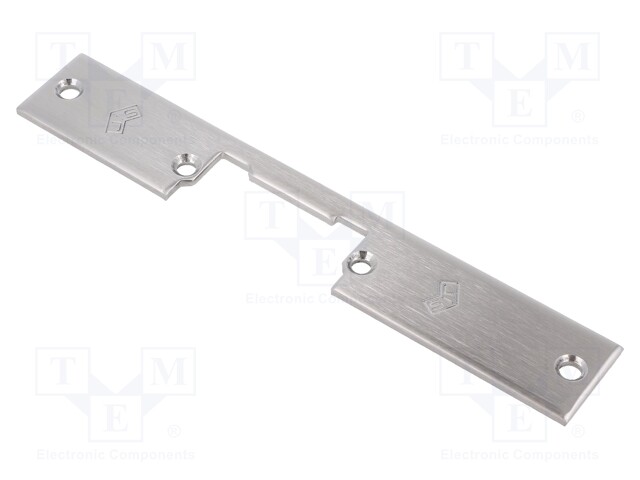 Frontal plate; short,flat; W: 25mm; L: 160mm; Mat: stainless steel