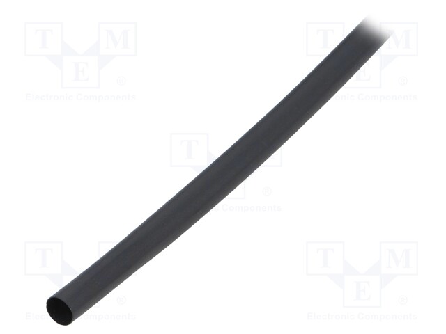 Heat shrink sleeve; flexible; 3: 1; 6mm; L: 10m; black; polyolefine