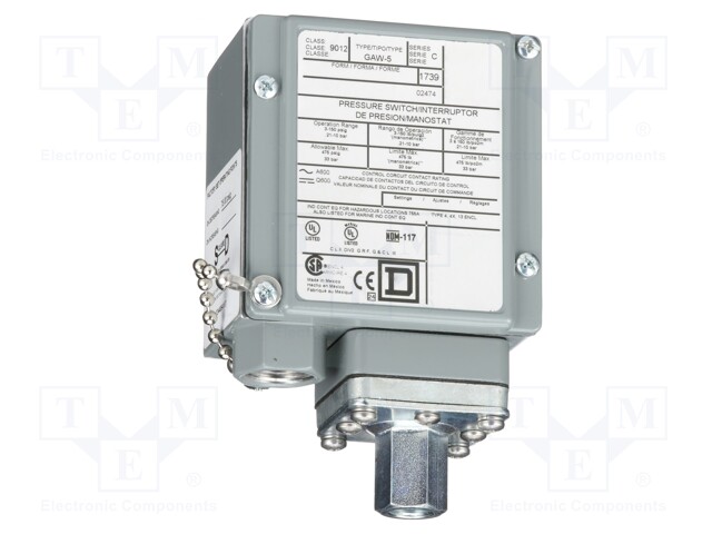 Module: pressure switch; relative pressure; 3÷150psi; 9012