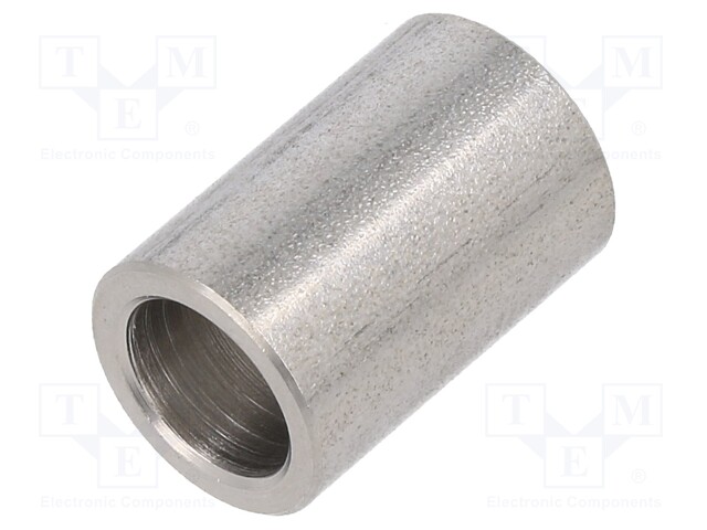 Spacer sleeve; 8.2mm; cylindrical; stainless steel; Øint: 12mm