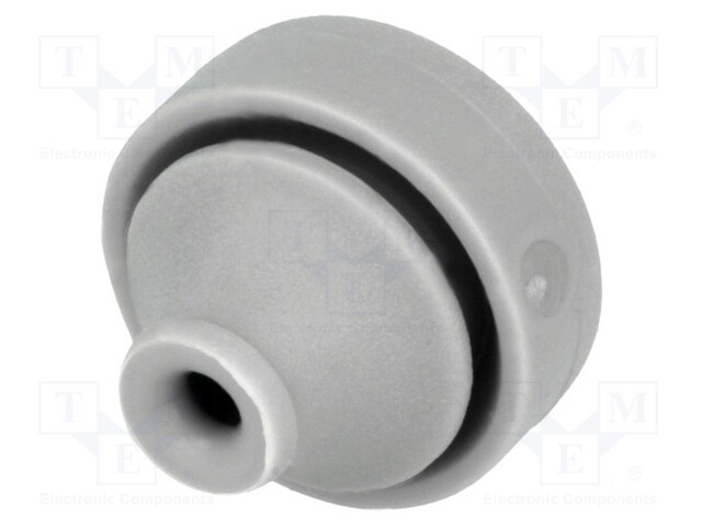 Grommet; Ømount.hole: 13mm; TPE (thermoplastic elastomer); grey