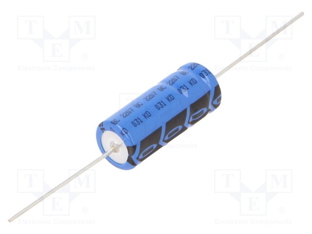 Capacitor: electrolytic; 100uF; 63VDC; Ø10x25mm; ±20%; -40÷85°C