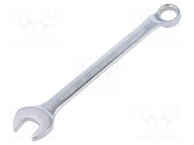 Wrench; bent,combination spanner; 16mm; Chrom-vanadium steel