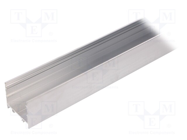 Profiles for LED modules; surface; natural; L: 2m; aluminium