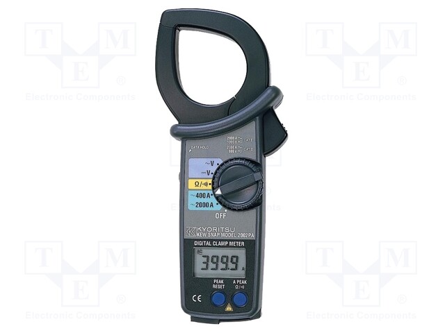 AC digital clamp meter; Features: HOLD function; Øcable: 55mm