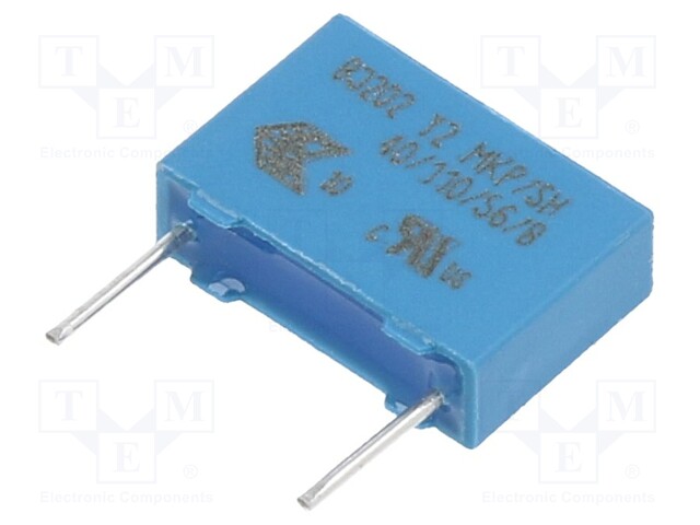 Capacitor: polypropylene; 3.3nF; 10mm; ±20%; 13x9x4mm; 300VAC