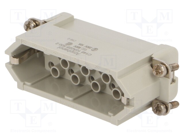 Connector: HDC; contact insert; male; C146,heavy|mate D; PIN: 25