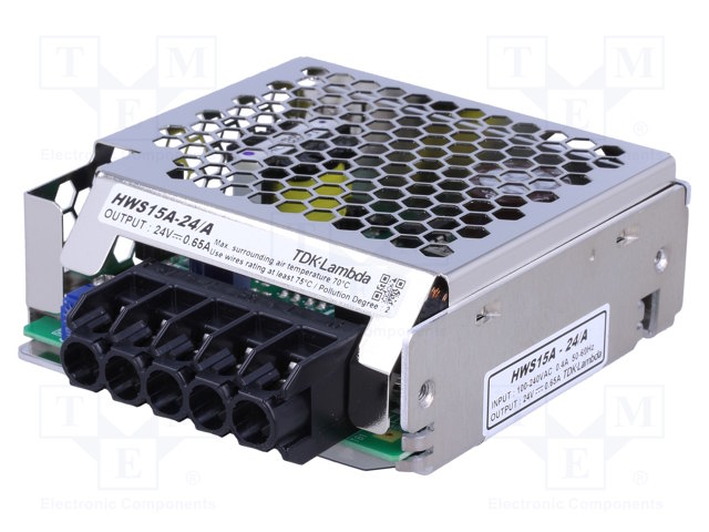 Power supply: industrial; single-channel,universal; 24VDC; 650mA