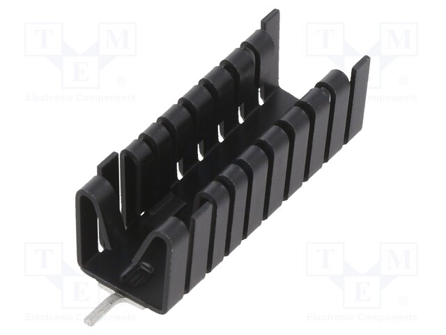 Heatsink: extruded; U; black; L: 47.63mm; W: 14.5mm; H: 13.51mm; 16K/W