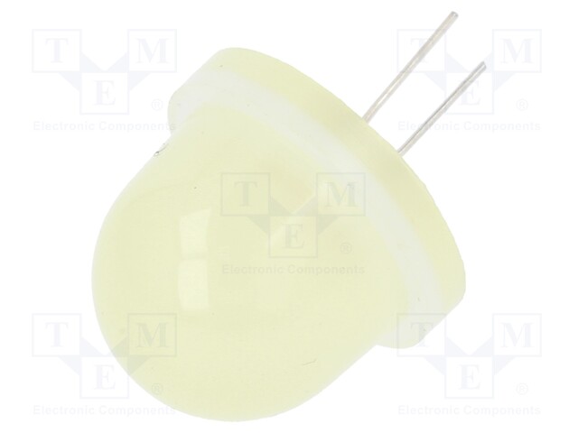 LED; 16mm; yellow; 600÷3000mcd; Front: convex; 4.2÷4.4V; THT