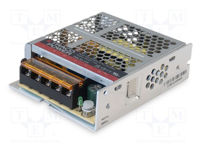 Power supply: switching; for building in; 35W; 15VDC; 2.4A; OUT: 1