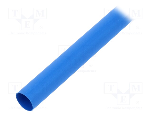 Heat shrink sleeve; flexible; 2: 1; 9.5mm; L: 1.2m; blue; 5pcs.