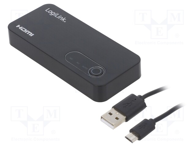 Switch; HDCP 2.3,HDMI 2.1; black; Input: HDMI socket x2