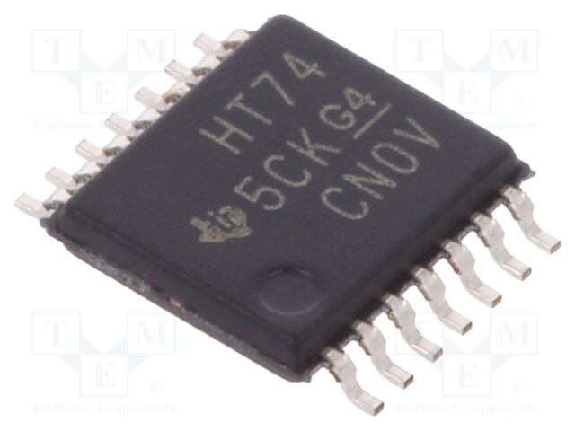 IC: digital; D flip-flop; Channels: 2; HCT; SMD; TSSOP14