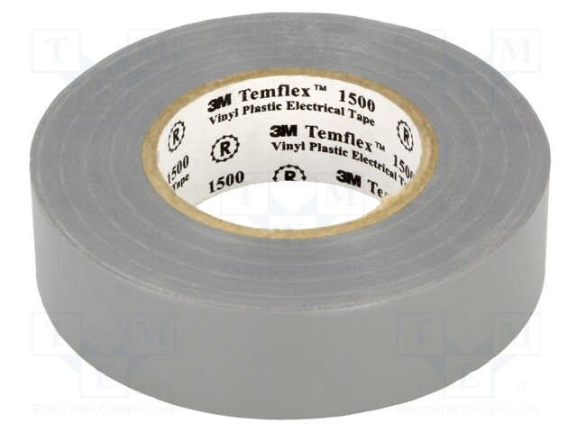 Tape: electrical insulating; W: 19mm; L: 20m; D: 0.15mm; grey; 170%