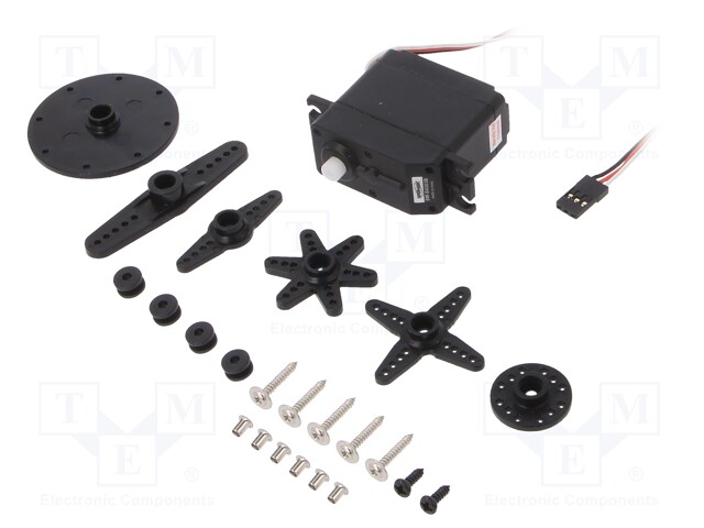 Motor: servo; 4.8÷6VDC; standard; analogue; 60.6g; 41.3x20.7x40mm