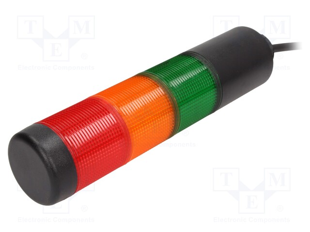 Signaller: signalling column; continuous light; Usup: 24VDC; LED