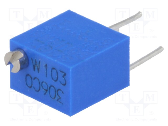 Potentiometer: mounting; vertical,multiturn; 10kΩ; 250mW; ±10%