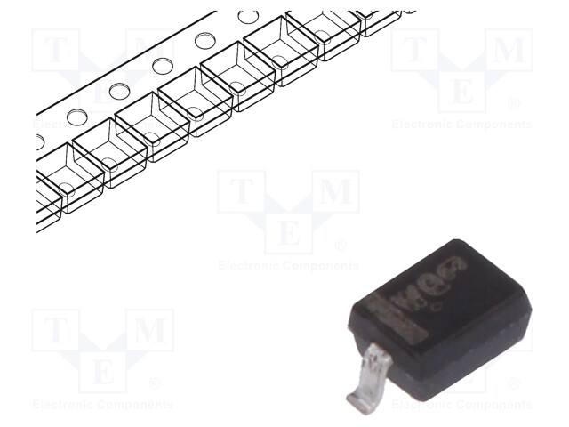 Diode: Zener; 0.3W; 27V; SMD; reel,tape; SOD323; single diode