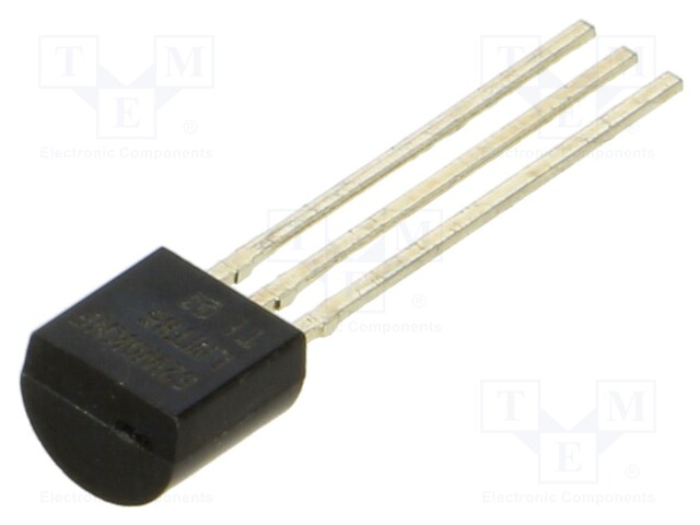 Temperature Sensor IC, Analogue, ± 0.4°C, -50 °C, 150 °C, TO-92, 3 Pins