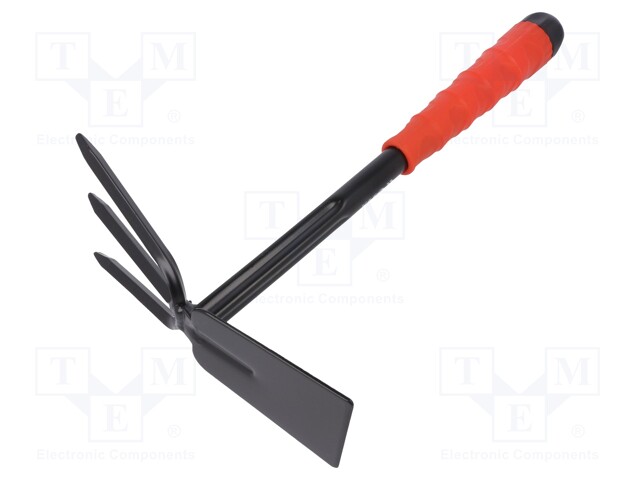 Hoe with claws; Width: 65mm; L: 310mm; steel; Teeth: 3