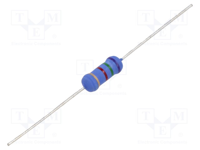 Resistor: metal oxide; THT; 7.5kΩ; 2W; ±5%; Ø5x12mm; axial