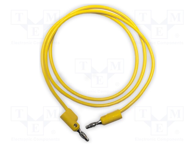 Test lead; 15A; banana plug 4mm,both sides; Urated: 1kV; Len: 0.9m