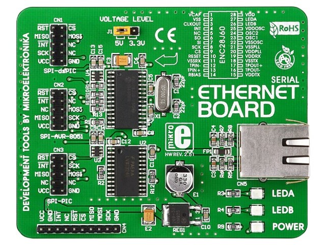 Expansion board; RJ45,IDC10; Interface: Ethernet,SPI