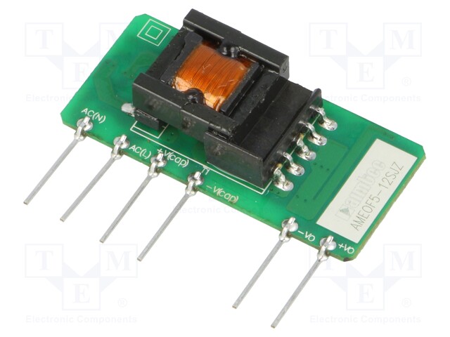 Converter: AC/DC; 5W; Uout: 12VDC; Iout: 420mA; 76%; Mounting: PCB