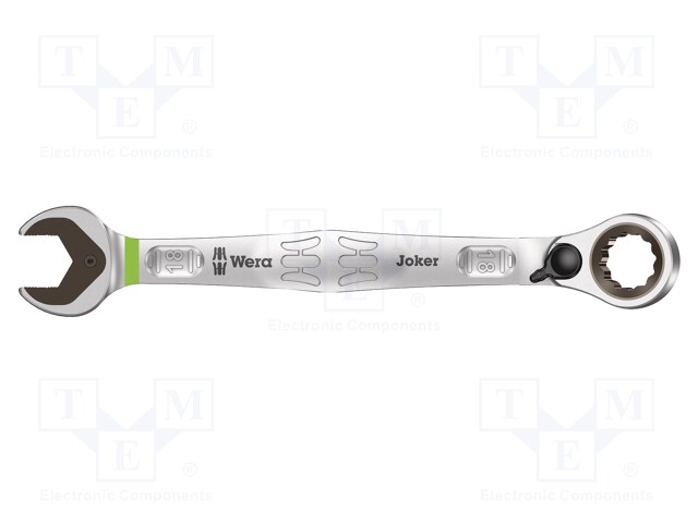 Key; combination spanner,with ratchet; 18mm; Overall len: 234mm