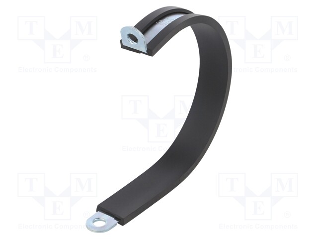 Fixing clamp; ØBundle : 54mm; W: 12mm; steel; Cover material: EPDM