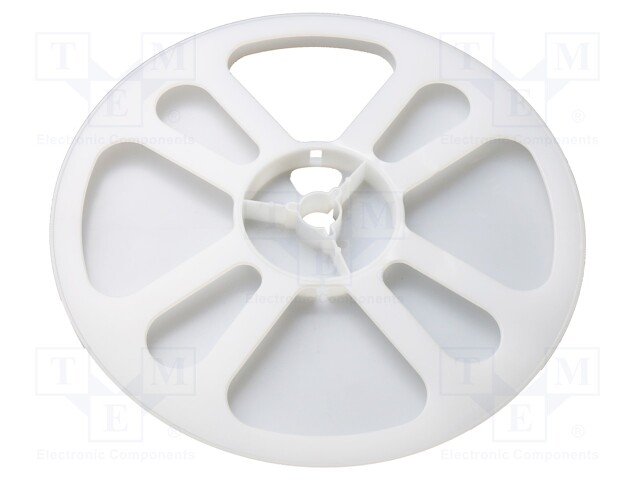 Reel; ESD; W: 12mm; Ø: 178mm; Features: dissipative; white