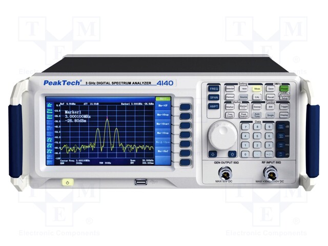 Spectrum analyzer; Band: 10M÷3,0GHz; In.imp: 50Ω; 9kHz÷3GHz; 6kg