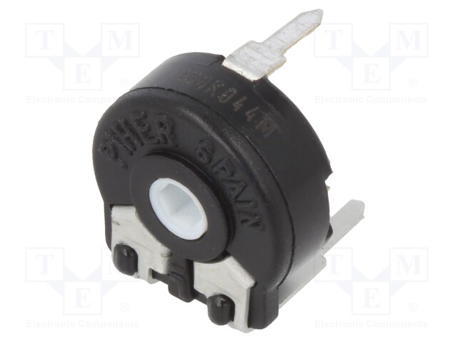 Potentiometer: mounting; single turn,horizontal; 100kΩ; 150mW