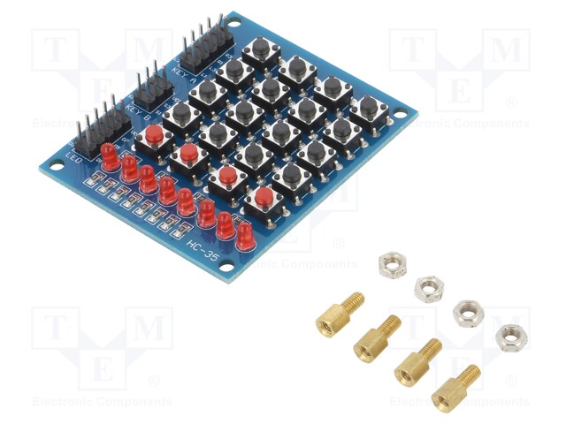 Module: button; 61x25x12mm; Application: ARDUINO; No.of butt: 20