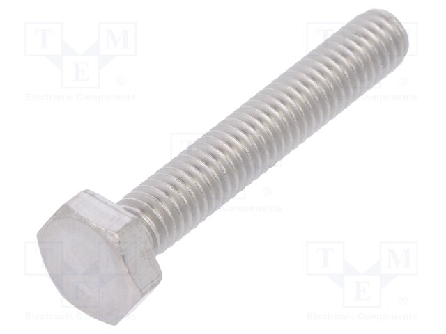 Screw; M4x25; DIN: 933; Head: hexagonal; none; A2 stainless steel