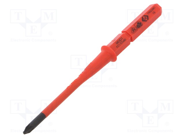 Screwdriver bit; MOD; 1; 1kVAC; Works with: T4925; insulated