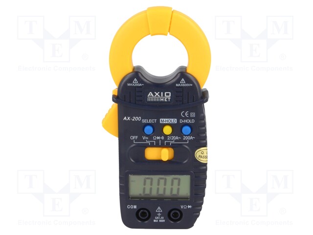 AC digital clamp meter; Øcable: 21mm; LCD 3,5 digit (1999)