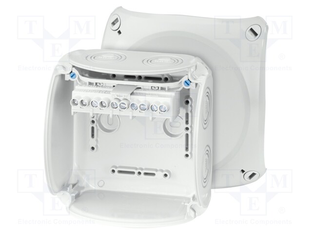 Enclosure: junction box; X: 130mm; Y: 130mm; Z: 77mm; IP66,IP67; grey