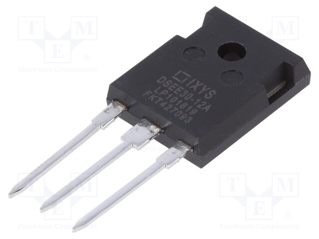 Diode: rectifying; THT; 1.2kV; 30A; Package: tube; TO247-3; 30ns