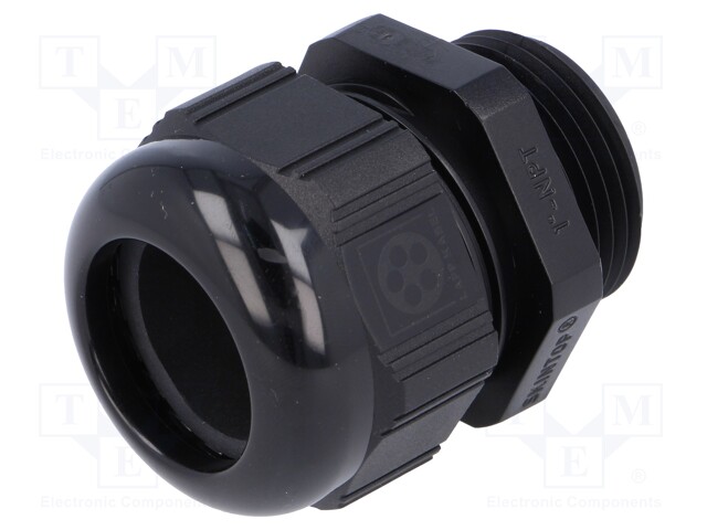 Cable gland; NPT1"; IP68; polyamide; black; Resistance to: UV rays