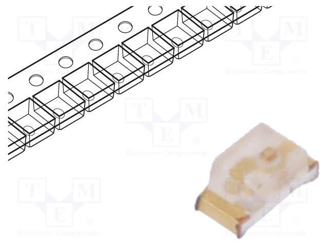 LED; SMD; 0603; green; 5÷15mcd; 1.6x0.8x0.75mm; 150°; 2.2÷2.5V; 20mA