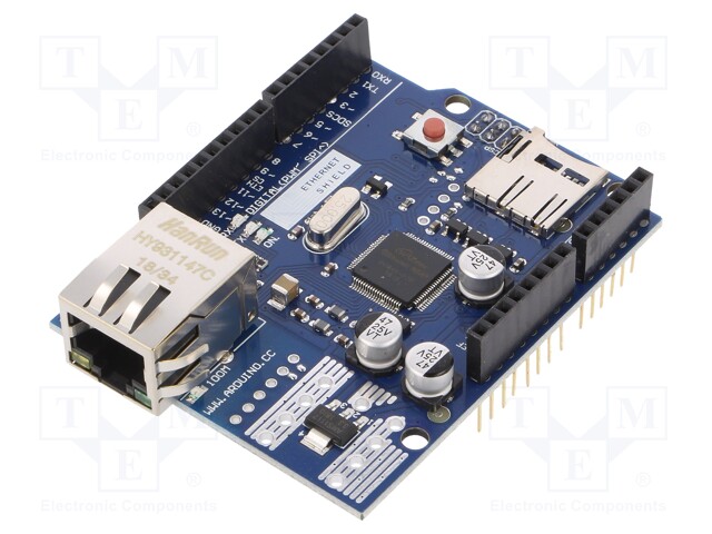 Module: Ethernet; shield; SPI; W5100; Application: ARDUINO