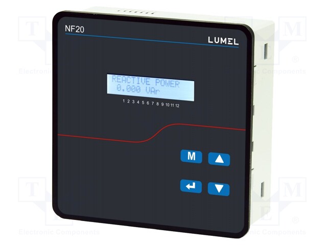 Meter: reactive power regulator; on panel; LCD 2x16 characters