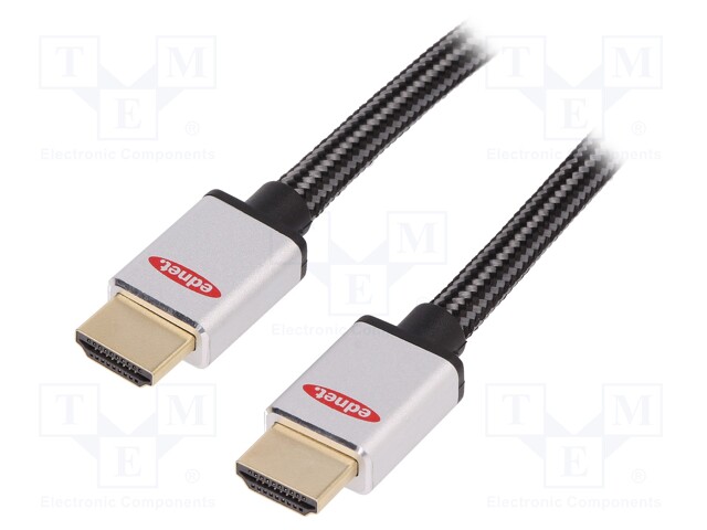 Cable; HDMI 2.0; HDMI plug,both sides; 1m; black