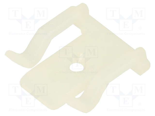 Screw down self-adhesive holder; polyamide; natural