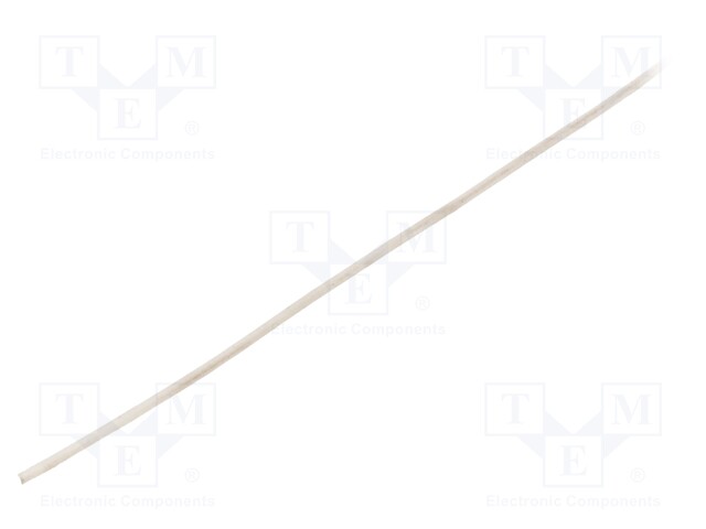 Insulating tube; Mat: silicone; white; Øint: 0.3mm