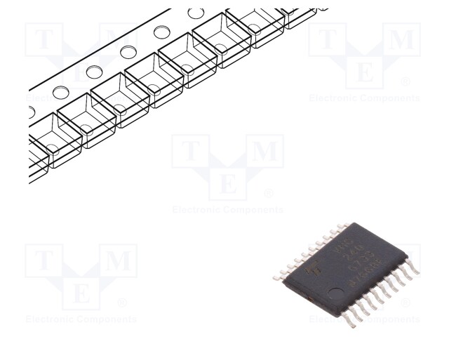 IC: digital; bus buffer; Channels: 8; C²MOS; SMD; TSSOP20; 2÷5.5VDC