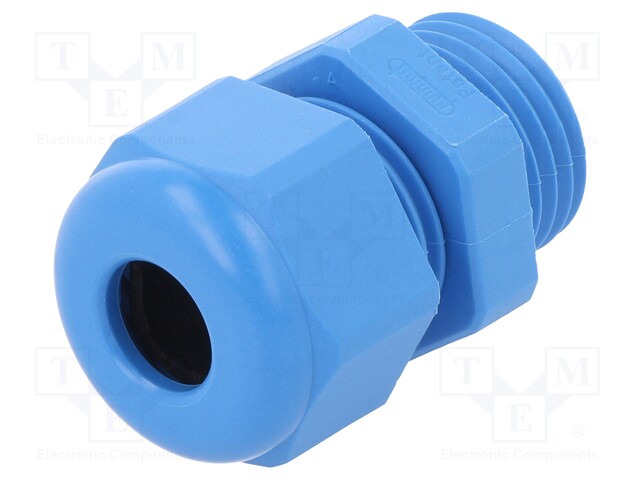 Cable gland; PG9; IP68; Mat: polyamide; blue; UL94V-0